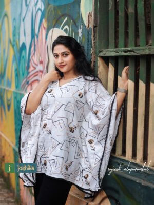 SELF EBROIDERED KAFTAN