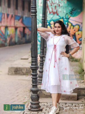 ALINE KURTA WITH ORGANZA JACKET