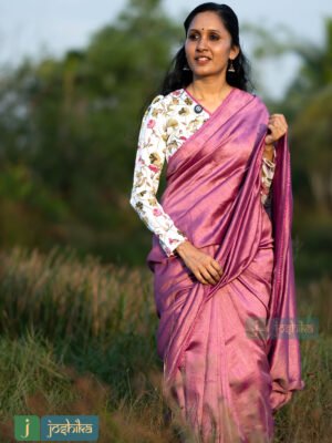 VICHITHRA SILK SAREE WITH UNSTICHED BLOUSE MATERIAL