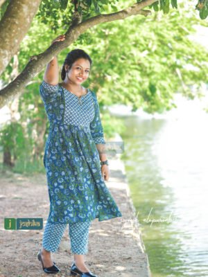 PRINTED COTTON KURTA