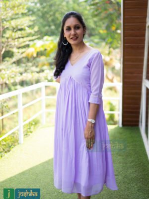 LAVENDER COLOR ALIYACUT KURTA