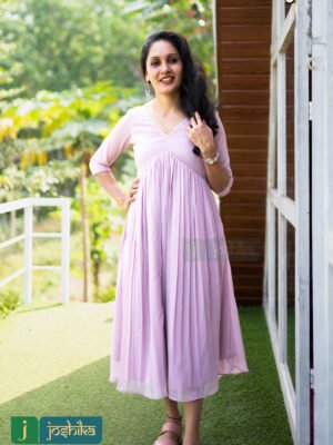 ROSE COLOR ALIYA CUT KURTA