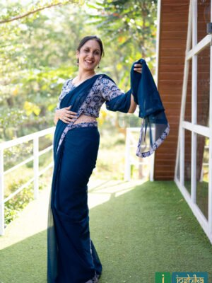 READY TO WEAR SAREE WITH BLOUSE
