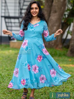 UMBRELLA KURTA WITH MIRROR WORK