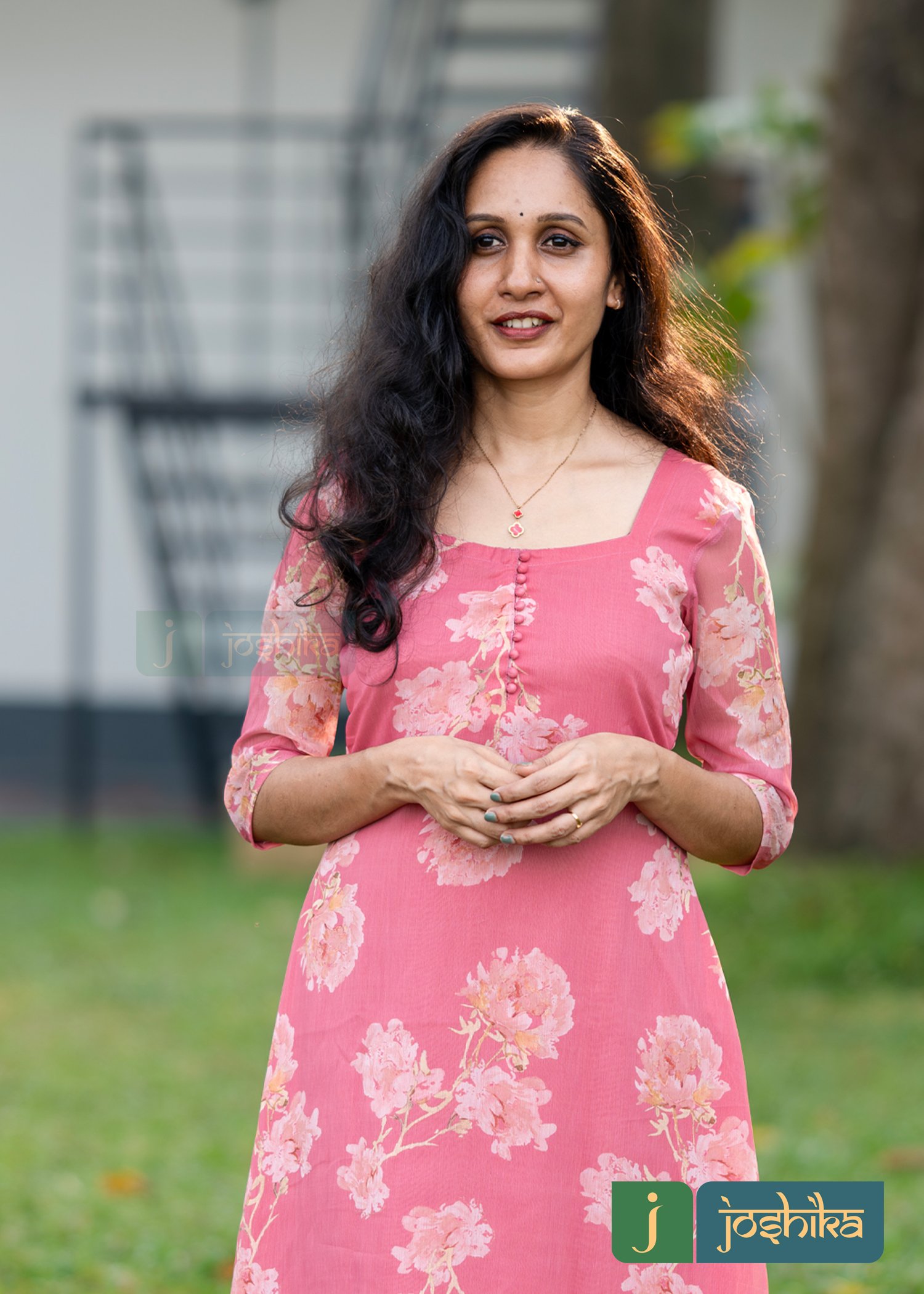 PRINTED GEORGETTE ALINE KURTA - Image 2