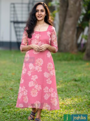 PRINTED GEORGETTE ALINE KURTA