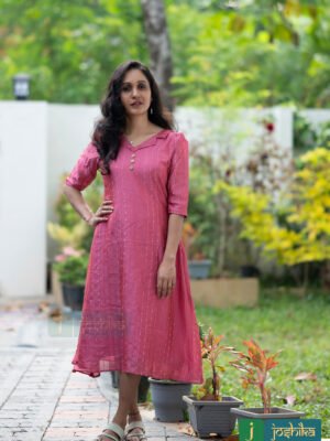 VICHITHRA SILK ALINE KURTA