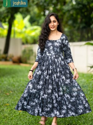 FLORAL PRINTED RAYON FEEDING KURTA