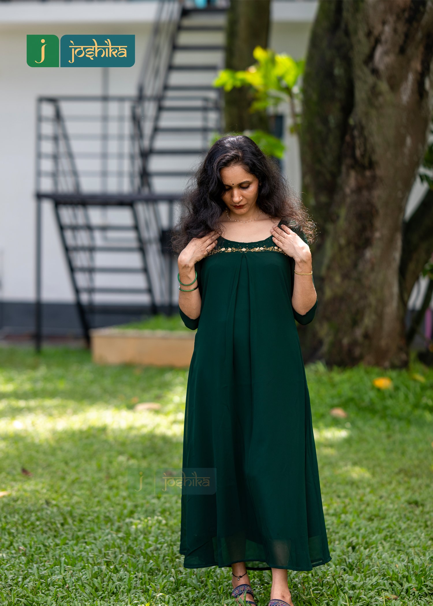 EXQUISITE GEORGETTE HANDWORK KURTA FOR SPECIAL OCCASIONS - Image 4