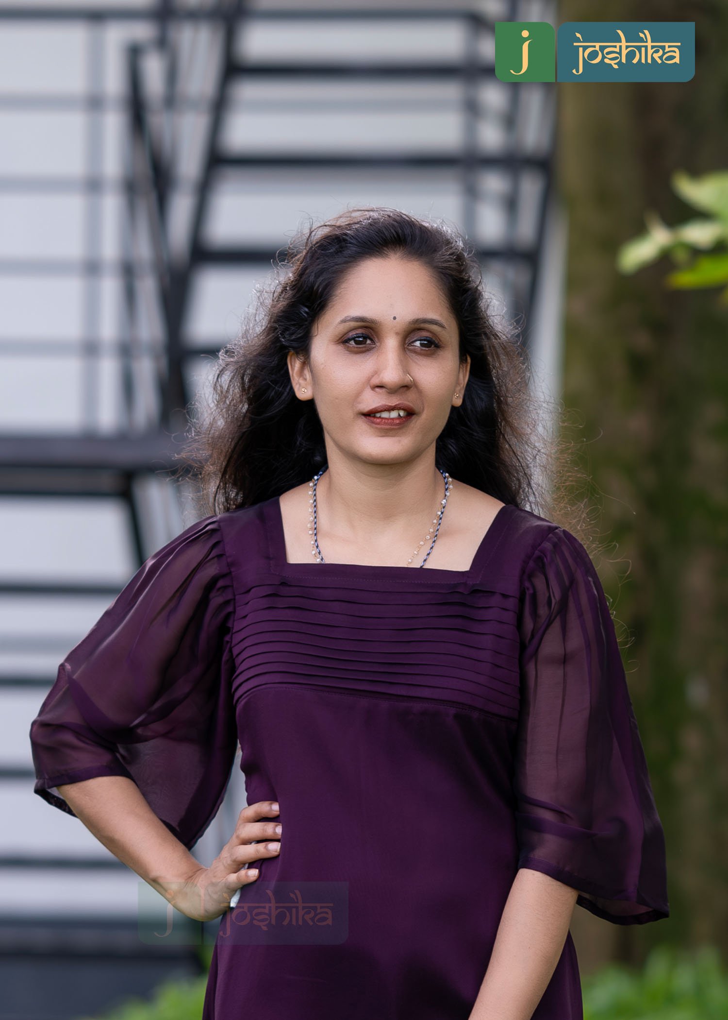 GEORGETTE KURTA WITH PLEATED YOKE - Image 6