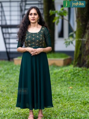 UMBRELLA KURTA WITH GOLDEN BEADS HANDWORK