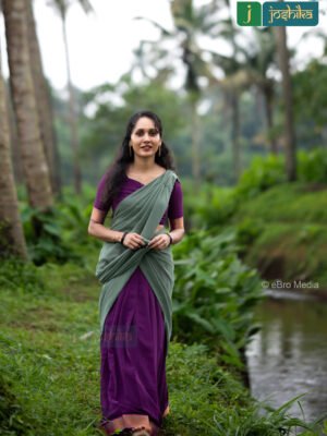 CORAL GEORGETTE DAVANI SET