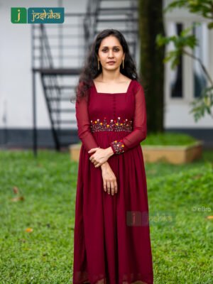 ELEGANT GEORGETTE EMBROIDERY KURTA FOR WOMEN