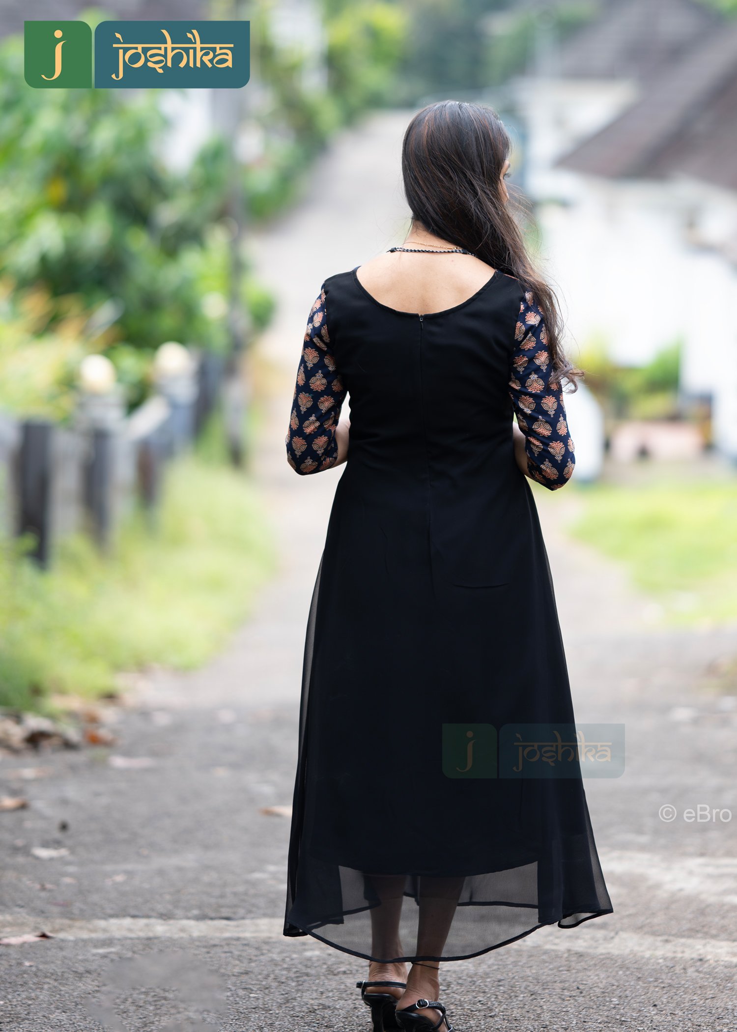 A-LINE KURTA WITH AJRAKH YOKE - Image 3