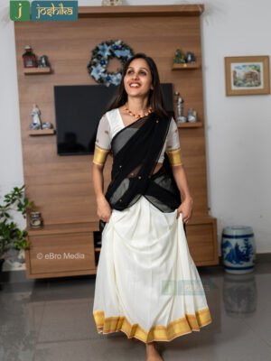 EXQUISITE HAND EMBROIDERY GEORGETTE DAVANI SET