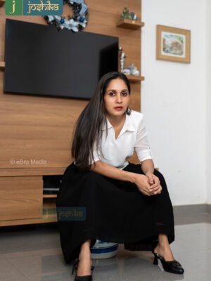 BLACK COLOR BOX PLEATED SKIRT AND TOP