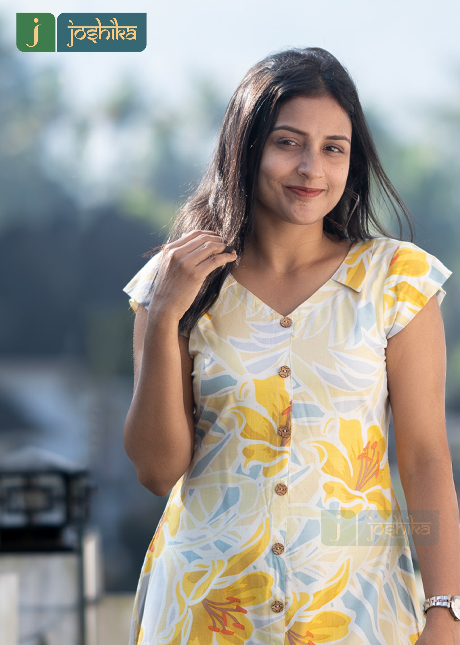 FRESH BLOOM COTTON SHORT KURTA - Image 2