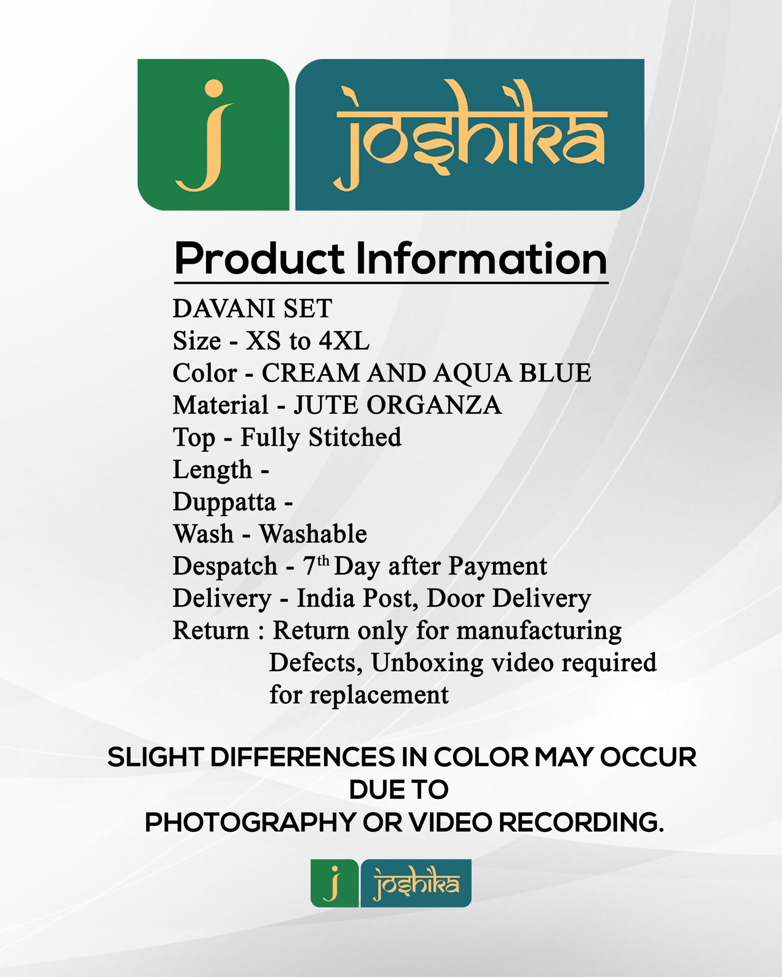 TEAL BLUE CONTEMPORARY DAVANI SET - Image 6