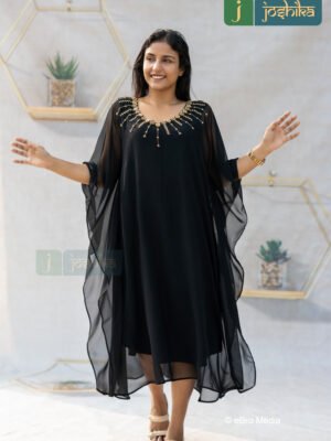 HAND EMBROIDERED GEORGETTE KAFTAN