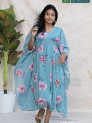 FLORAL BREEZE LACE KAFTAN