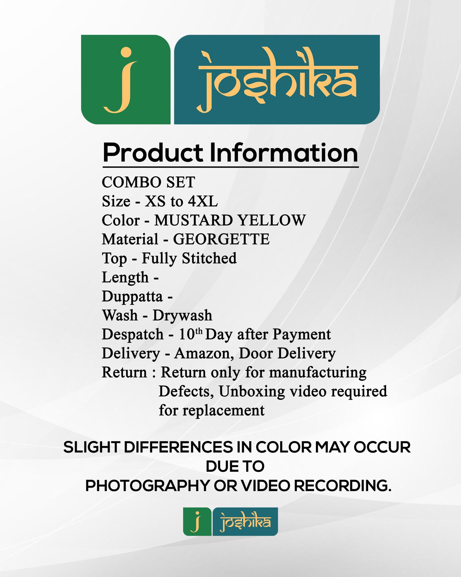 MUSTARD CELEBRATION SPECIAL - MOM & ME SET - Image 6