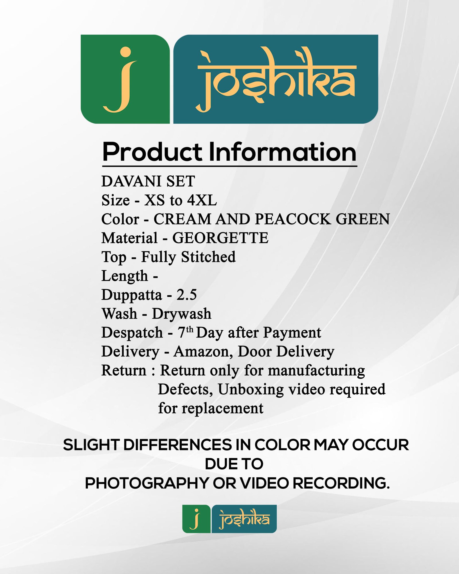 ELEGANT HERITAGE DAVANI SET IN CREAM AND PEACOCK GREEN - Image 8