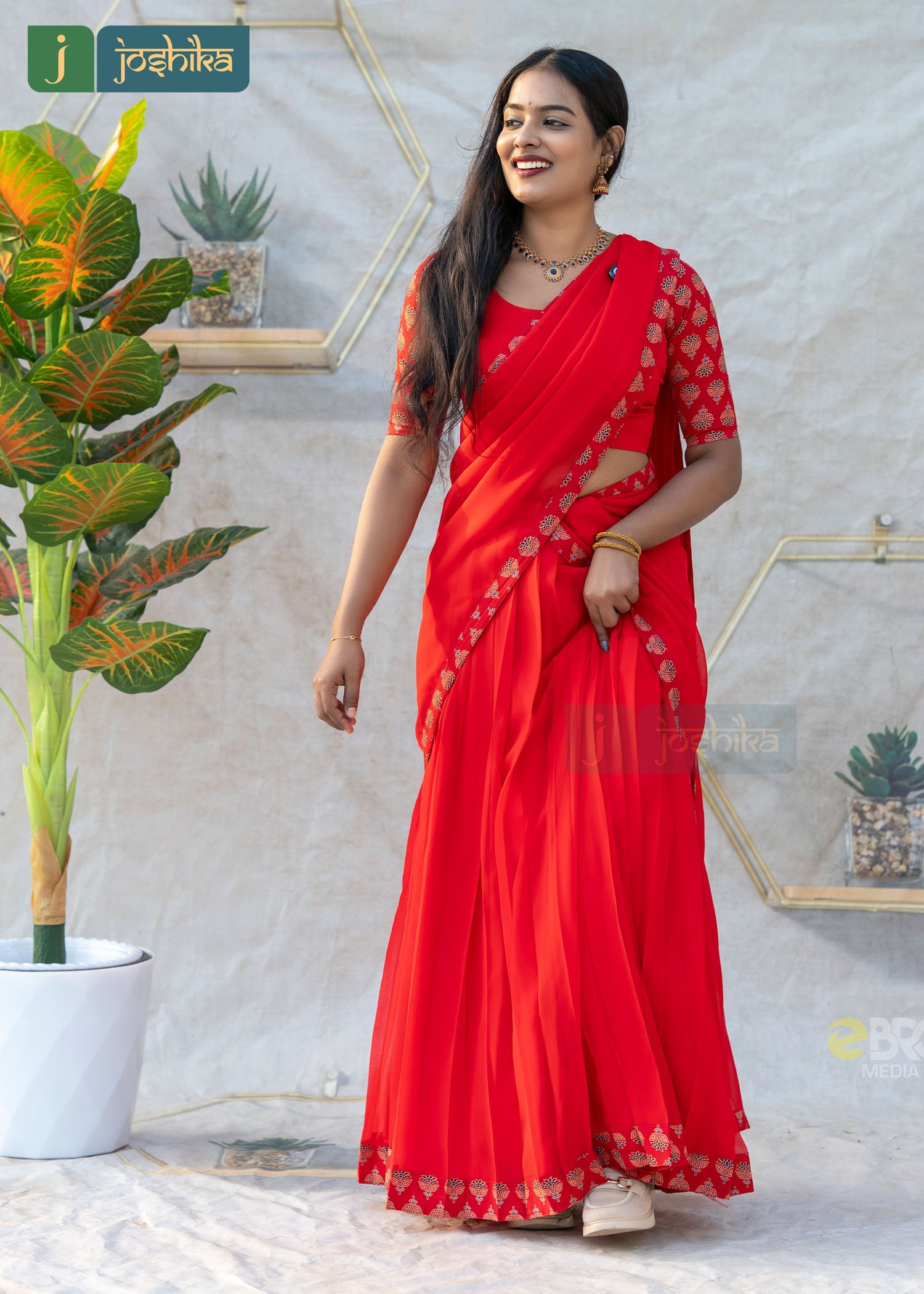 ROYAL RED TRADITIONAL DAVANI SET - Image 5