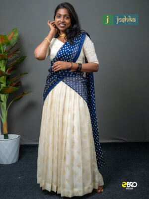Neelambari Onam Heritage Davani Set