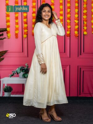 Onam Premium Handwork Anarkali Kurta