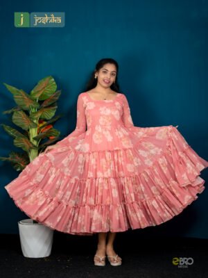 Floral Printed Tiered Maxi Dress